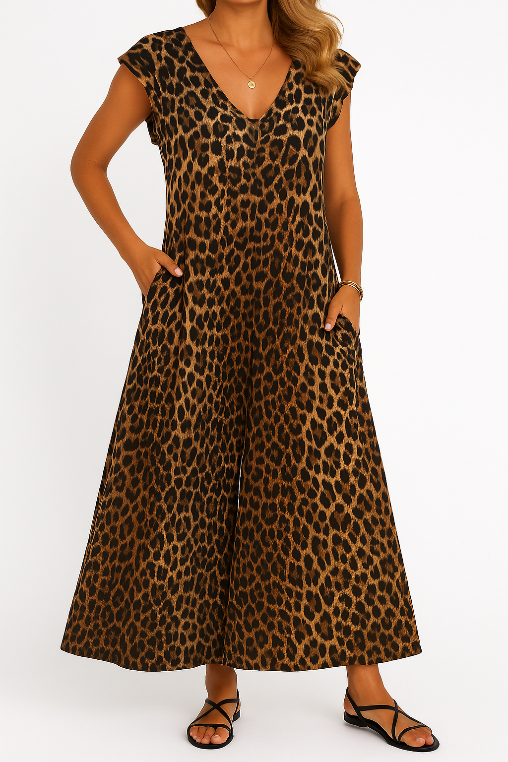 Flowing Voluminous midi dress